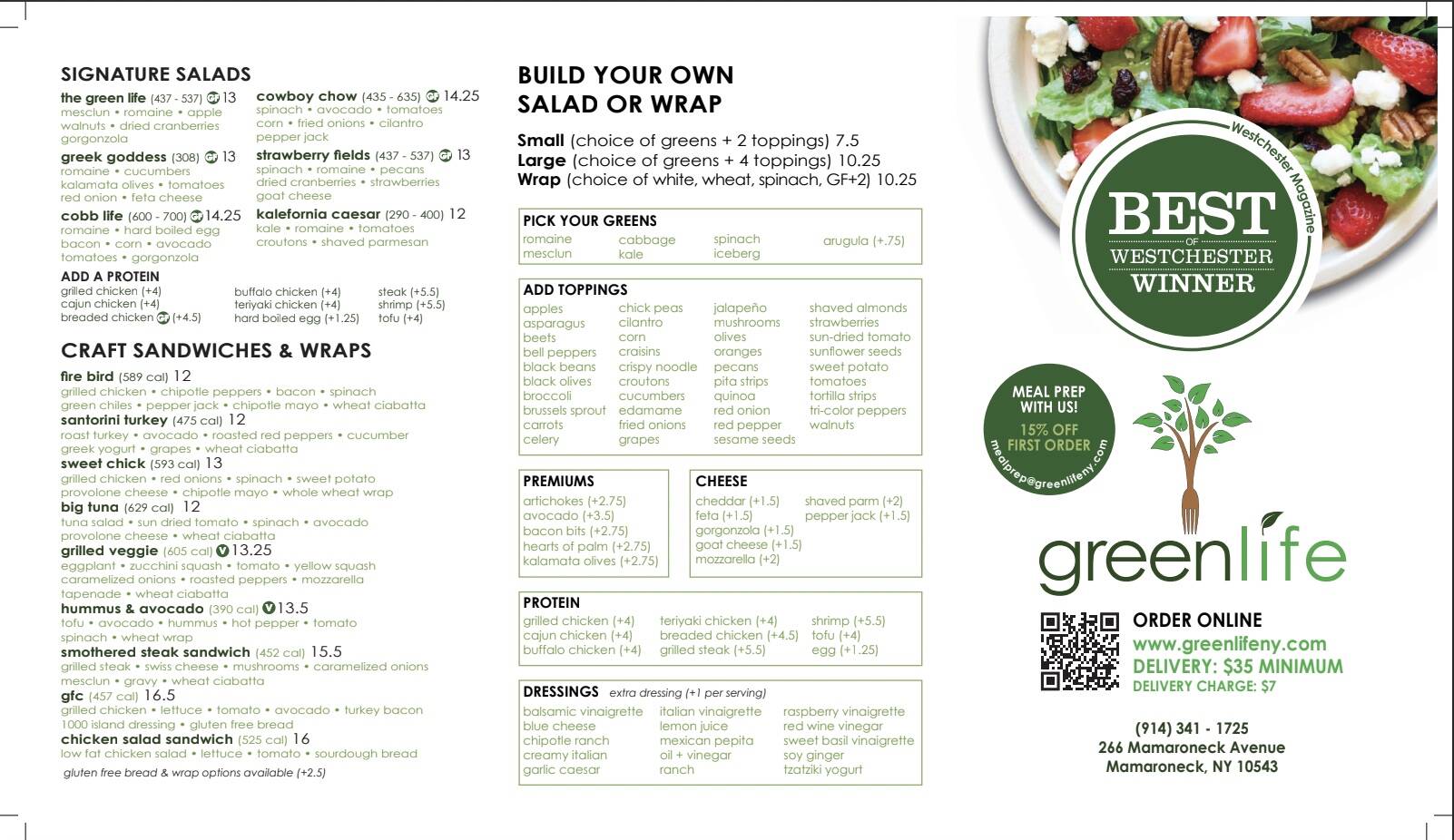 Menu | Green Life